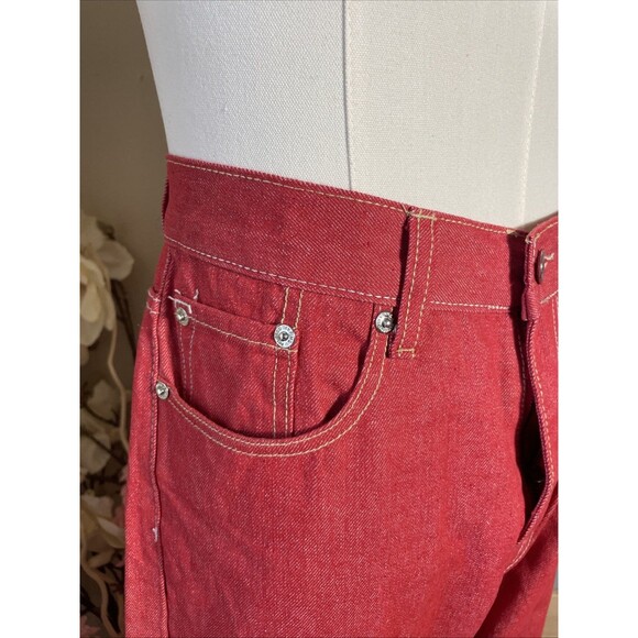Mens Vintage 90s PJ Mark Premium Denim, Red, Sz 34x30 Straight - Picture 4 of 10